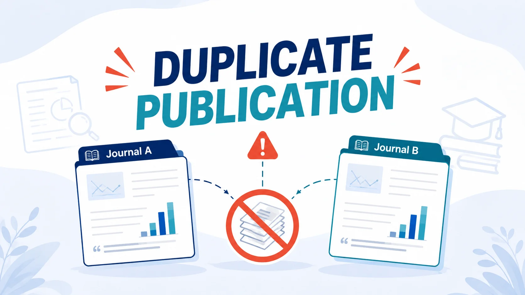 Duplicate publication academic journal warning