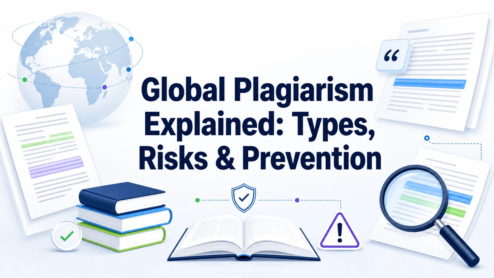 Global plagiarism explained banner Global plagiarism explained banner