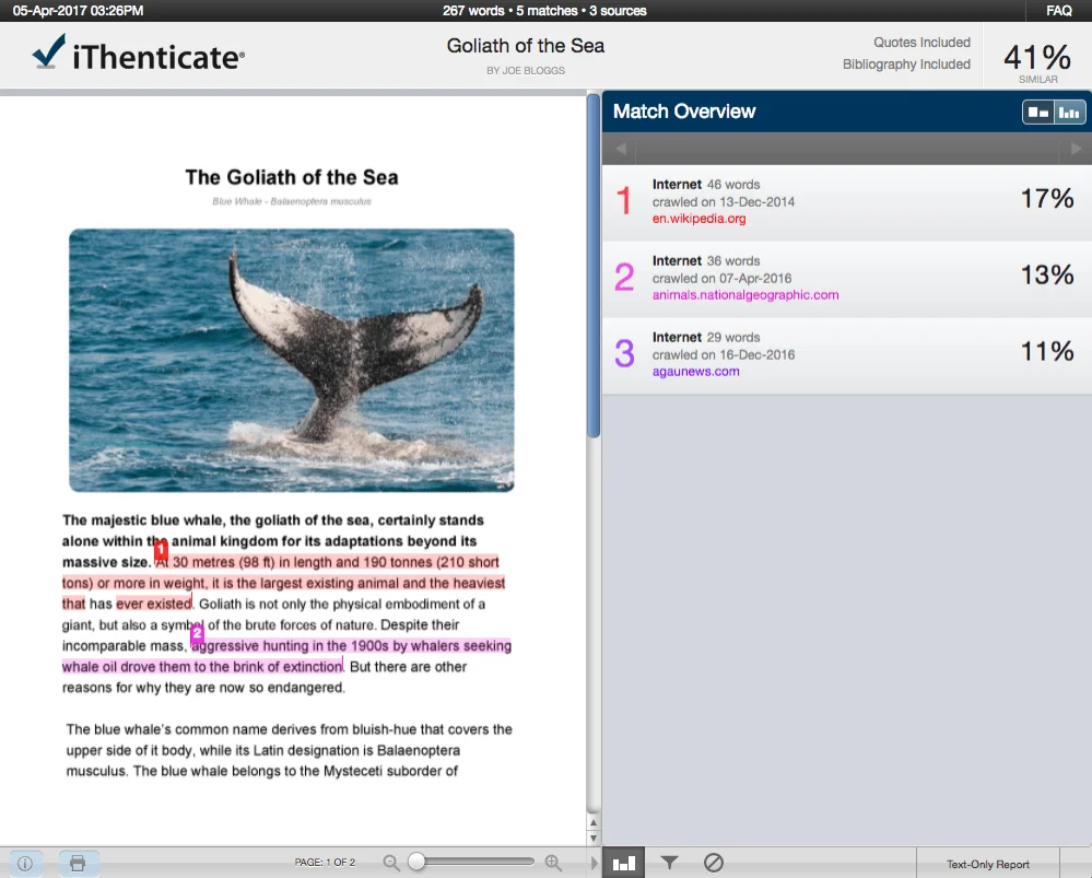 iThenticate Similarity Report 41Percent Similarity iThenticate Similarity Report 41Percent Similarity