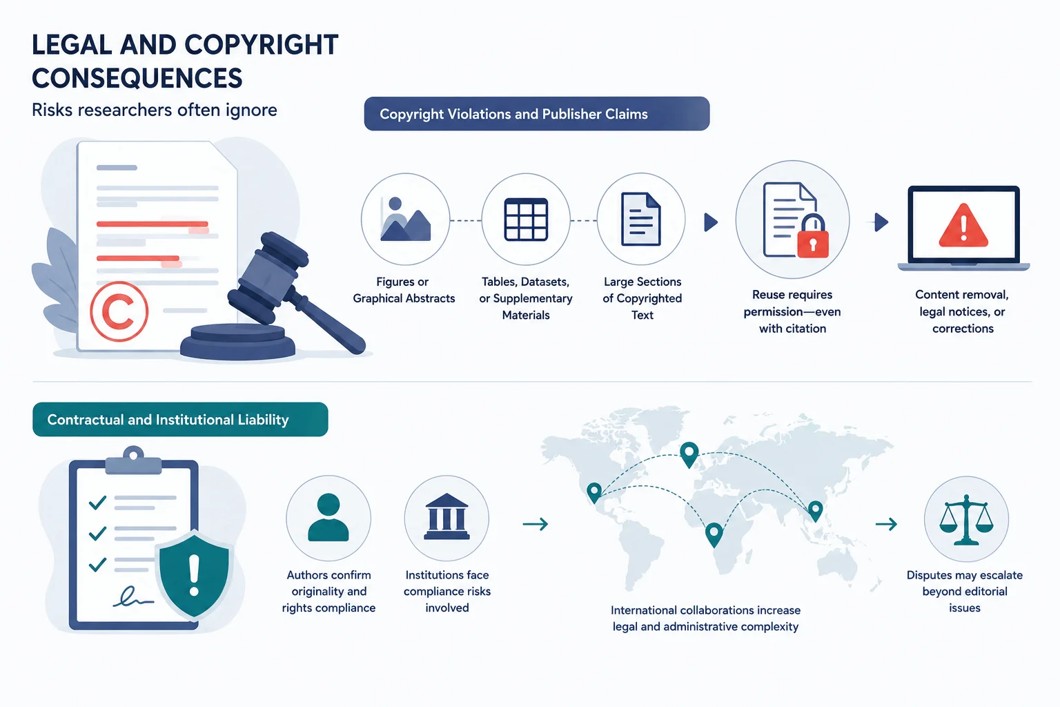 Legal and copyright consequences of plagiarism
