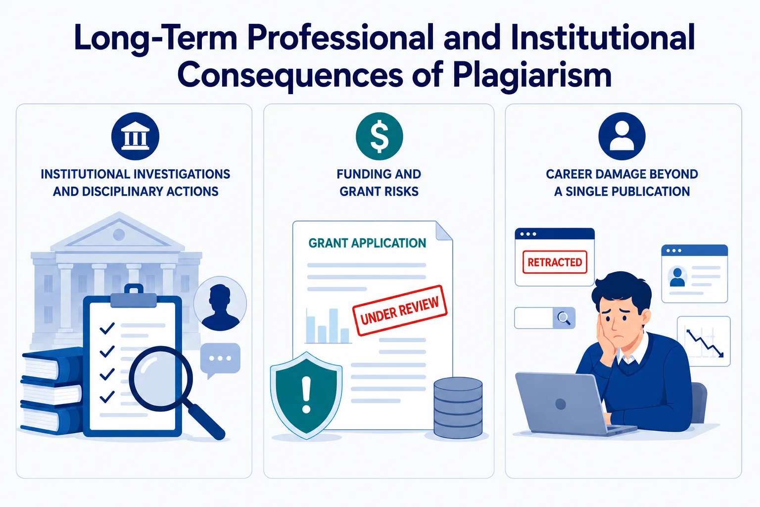 Long term professional and institutional consequences of plagiarism