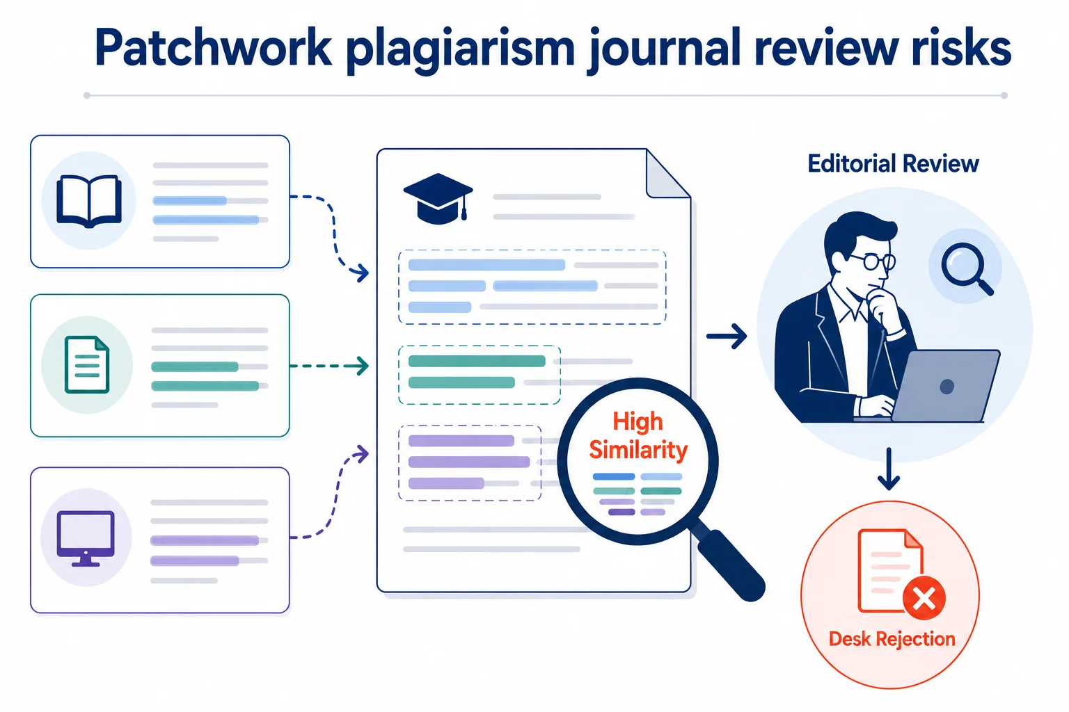 Patchwork plagiarism journal review risks
