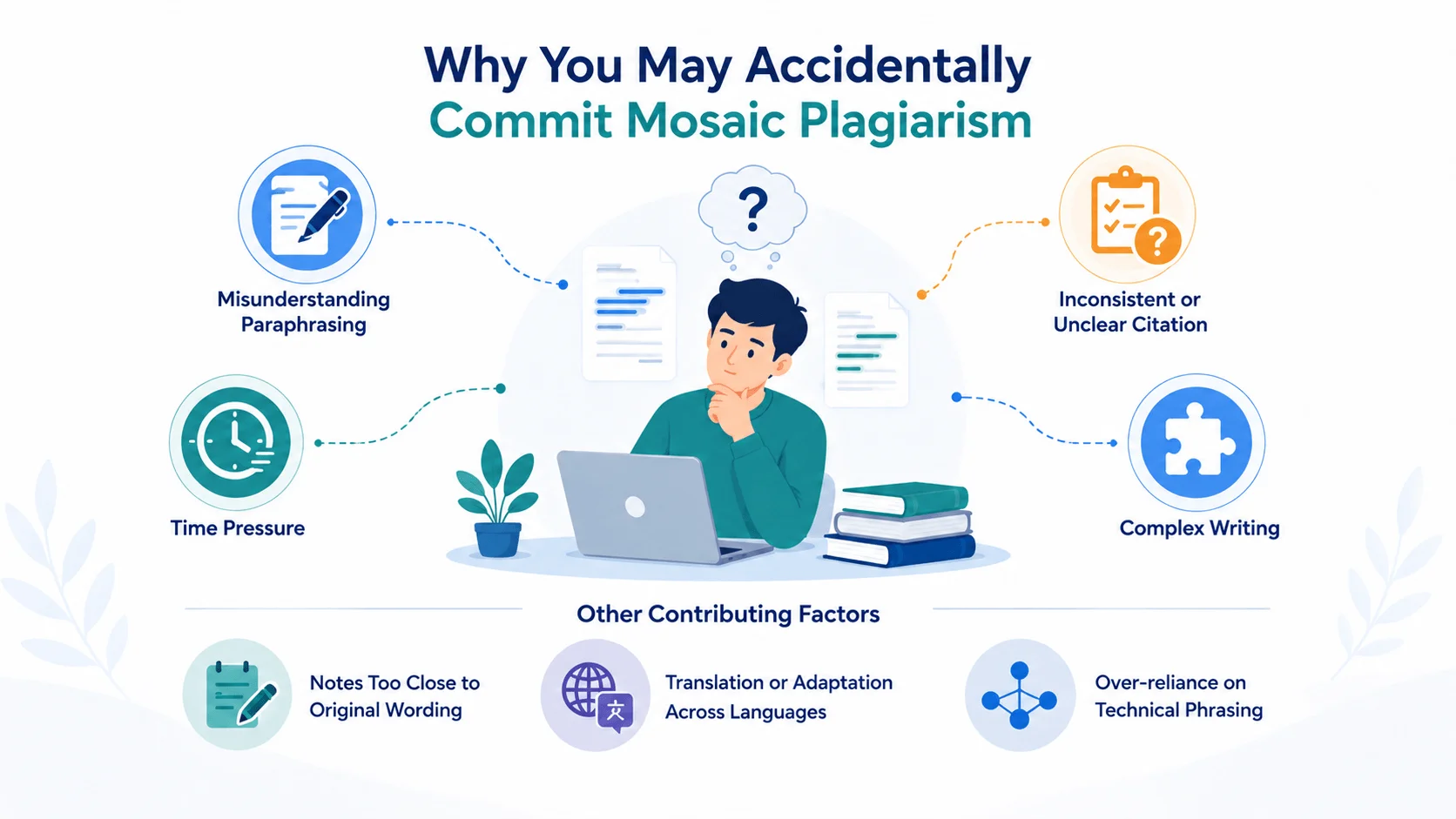 Reasons you may accidentally commit mosaic plagiarism Reasons you may accidentally commit mosaic plagiarism