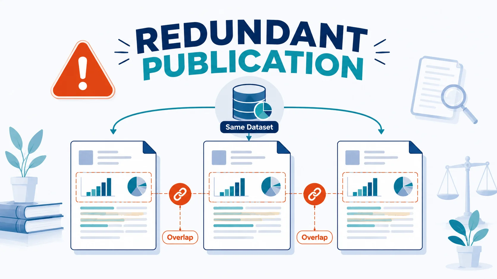 Redundant publication overlapping research papers