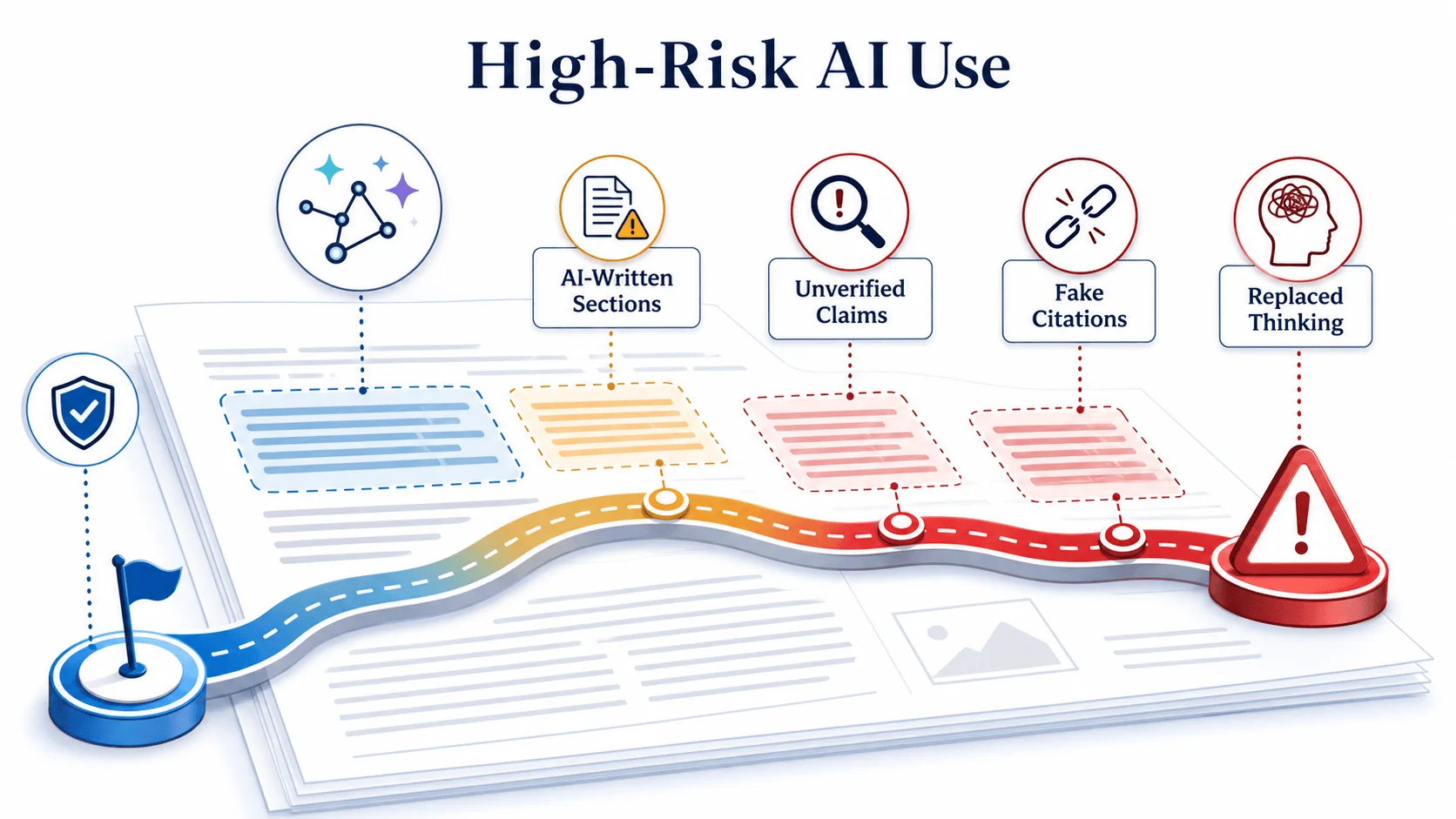 Risk behaviors when using AI in academic writing Risk behaviors when using AI in academic writing