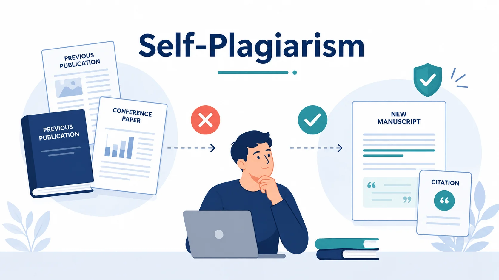 Self plagiarism examples academic reuse illustration