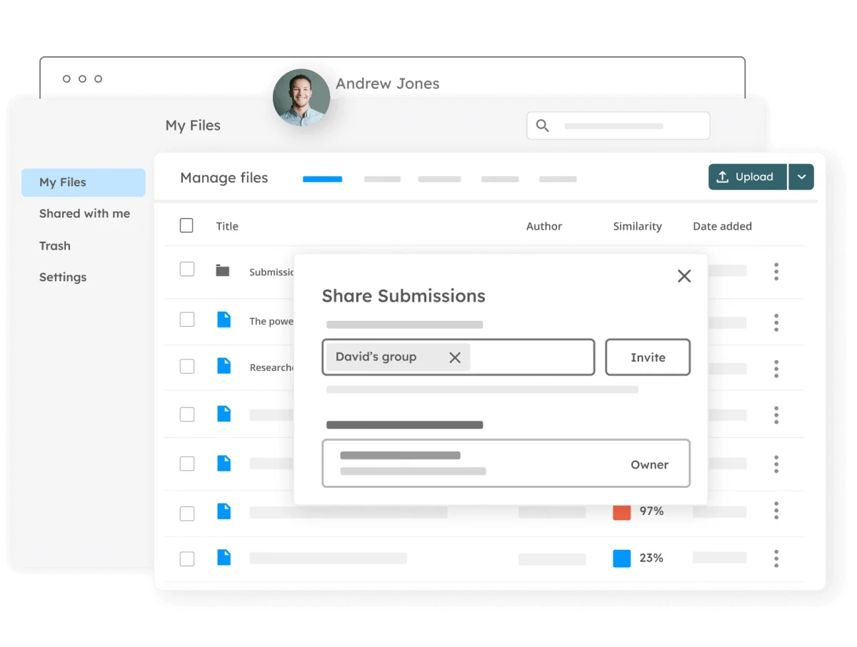Share submissions feature in iThenticate 2.0 Share submissions feature in iThenticate 2.0