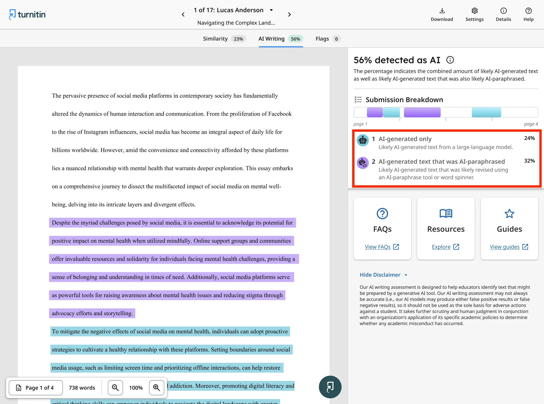 Two categories of content flagged in iThenticate AI reports Two categories of content flagged in iThenticate AI reports