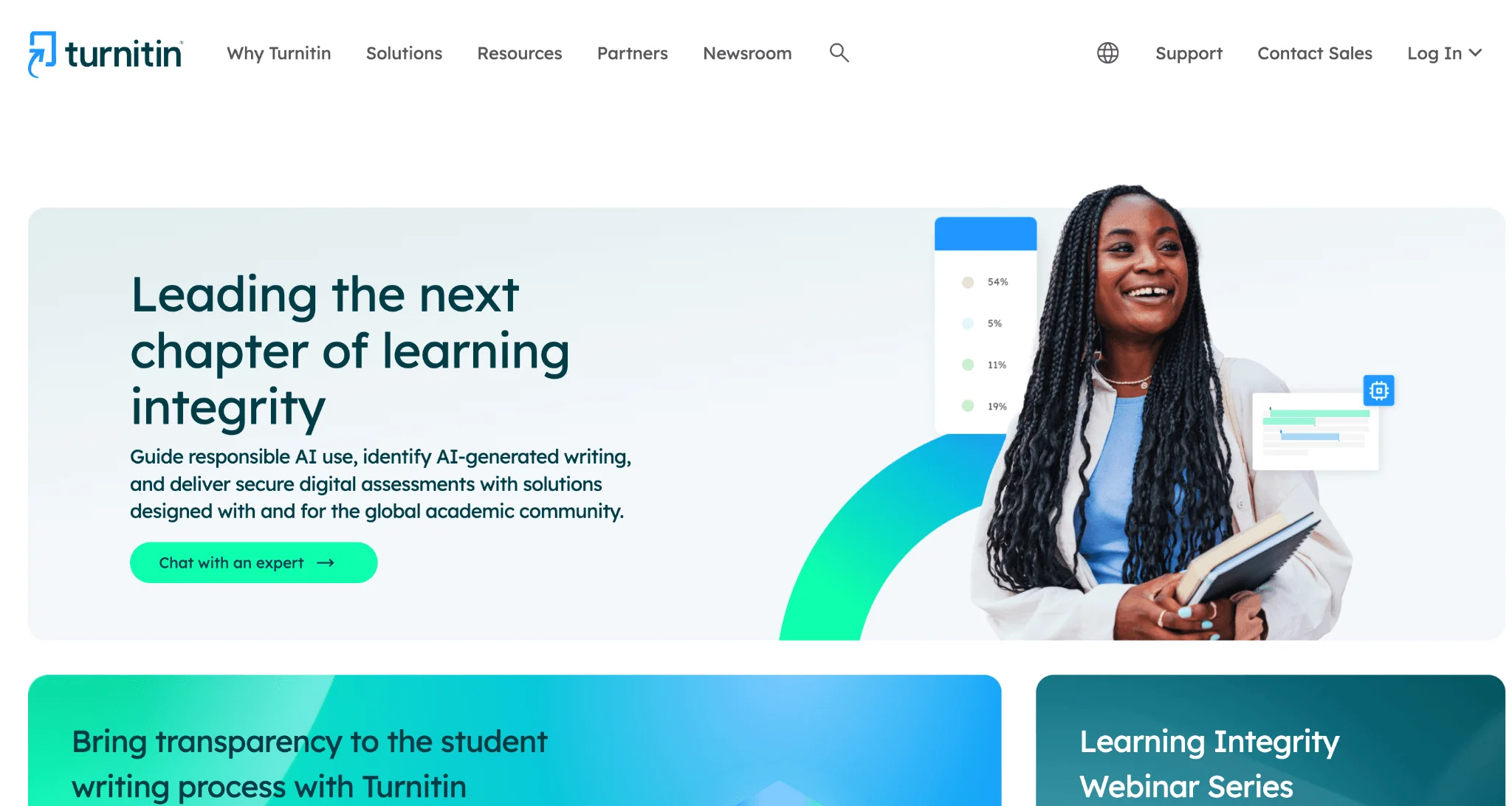 Turnitin homepage Turnitin homepage